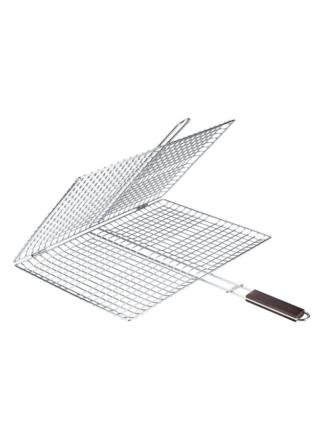 السنيدي شبك شوي متعدد الاستخدامات، شبك شواء، فضي، مقاس 35*50 سم - Image 3