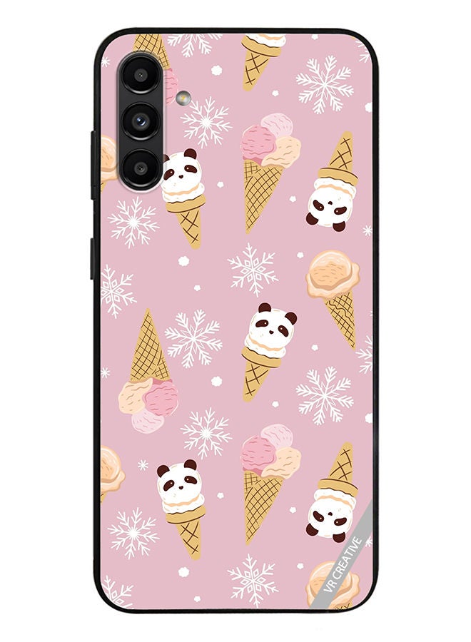 VR CREATIVE Protective Case Cover For Samsung Galaxy A13 5G Ice Cream In Waffle Cups And In The Shape Of A Panda Design Multicolour - Image 1