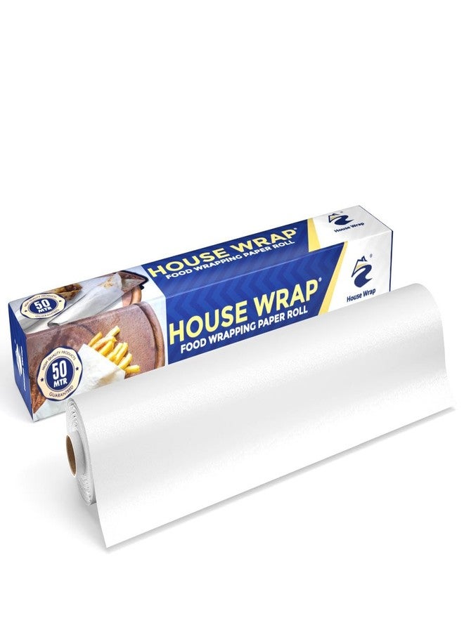House Wrap 50 Meters Food Wrapping Paper - Premium Non-Stick Butter Paper Roll | Family Pack Food Wrapping Paper | Chemical Free,Oil Proof, Non Stick Paper - Image 1