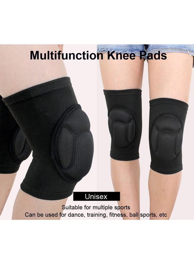 Bukela Knee Pads for Women & Men, Basketball Knee Pads Volleyball Knee Pads for Women Men, Wrestling Knee Pads Wrestling Gear, Crash Pad Snowboarding Gear Knee Protector with Thick EVA Foam Padding, Outdoor Sports Kneeling Pads - Image 2