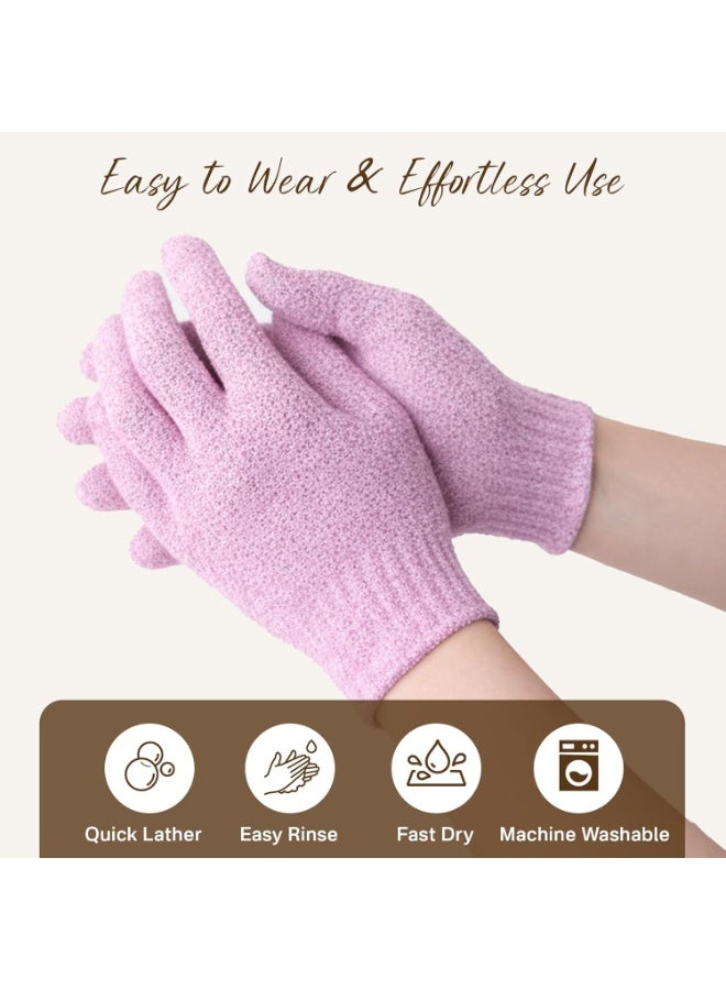 12 Pcs Exfoliating Gloves, Korean Exfoliating Mitt, Moroccan Body Scrub Mitt, Dead Skin Remover Bath Shower Exfoliator, Reusable Exfoliate Wash Cloth Loofah for Body Skin Care - Image 4