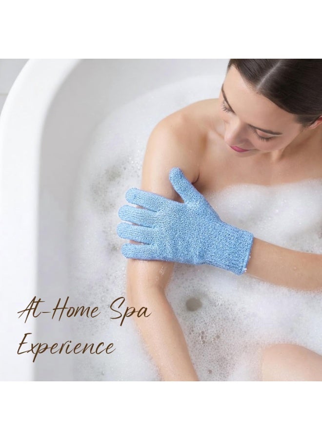 12 Pcs Exfoliating Gloves, Korean Exfoliating Mitt, Moroccan Body Scrub Mitt, Dead Skin Remover Bath Shower Exfoliator, Reusable Exfoliate Wash Cloth Loofah for Body Skin Care - Image 5