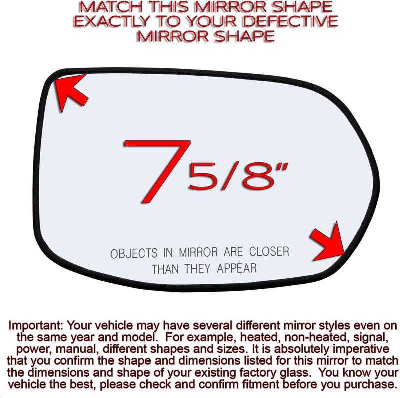 Rugged TUFF Passenger Side View Mirror Assembly for Honda CR-V (2007-2011) - Image 2