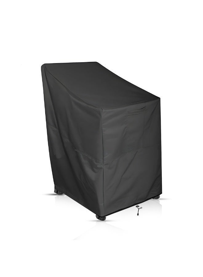 Topify Stacking Outdoor Chair Cover Waterproof, Outdoor Patio Furniture Covers Stacked Chairs 210D, Lounge Chair Covers Outdoor Stack Chairs for All Weather Protection - Image 1