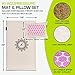 ProsourceFit Ki Acupressure Mat and Pillow Set with 100 Natural Linen and Coconut Fiber Filling Spike Mat for Back and Neck Pain Relief Muscle Relaxation and Stress Relief Cherry Blossom - Image 4