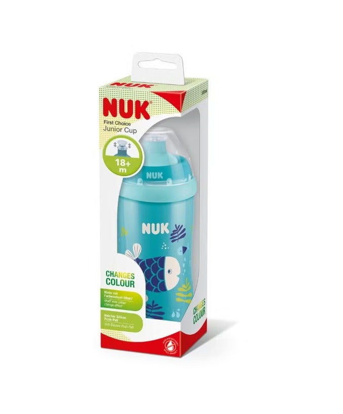 NUK First Choice Junior Cup with Temperature Control & Color Change Effect - 300ml (18+ Months) - Image 1