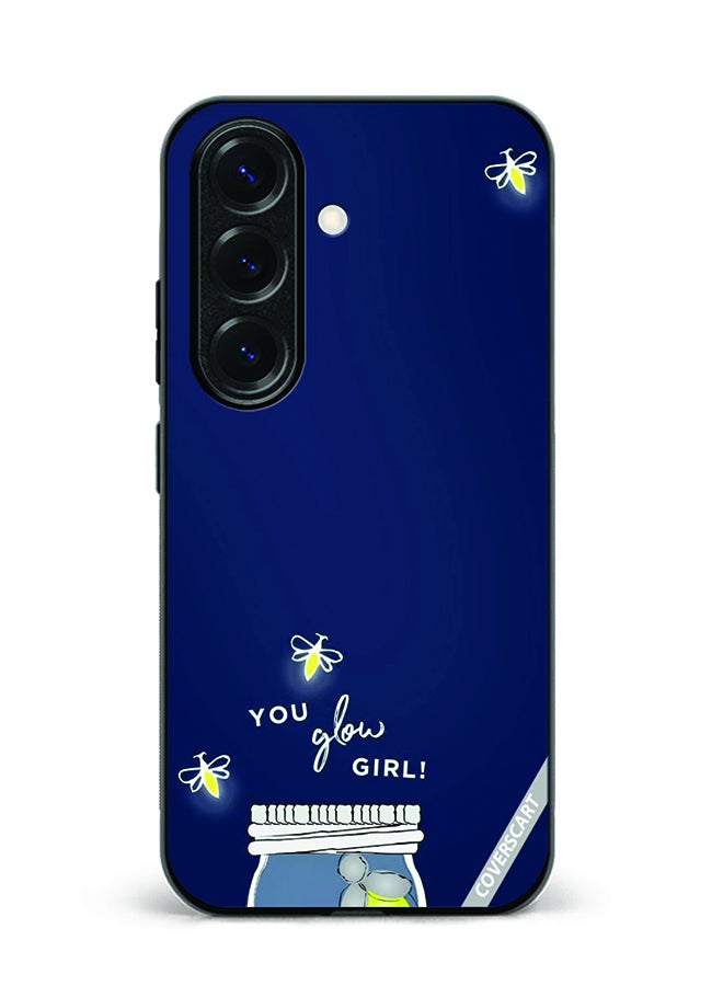 COVERSCART Protective Case Cover For Samsung Galaxy S25 You Glow Girl Design Blue
