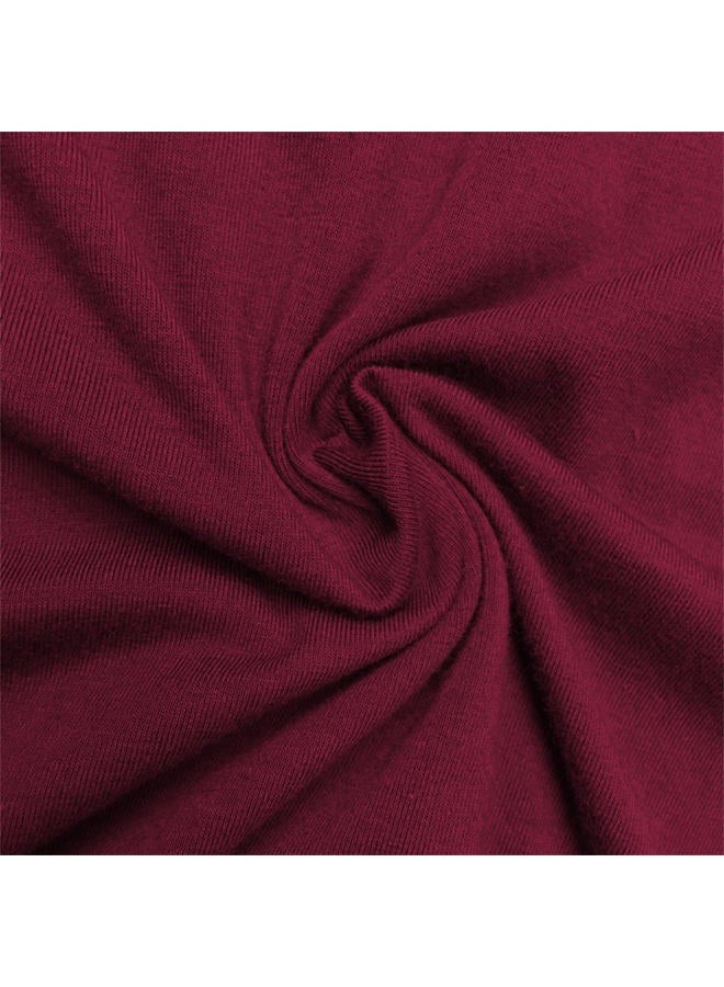 LOOKFACE Women Cotton Tees Cute Clothes Wine Red Small - Image 2