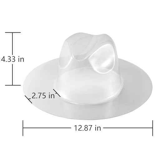 LADYBRO 20Pcs Wide Brim Fedora Hat Holder - Protect Hat Shape Form Keep Hat Safe for Storage and Travel Plastic Cap Mold Protectors - Image 2