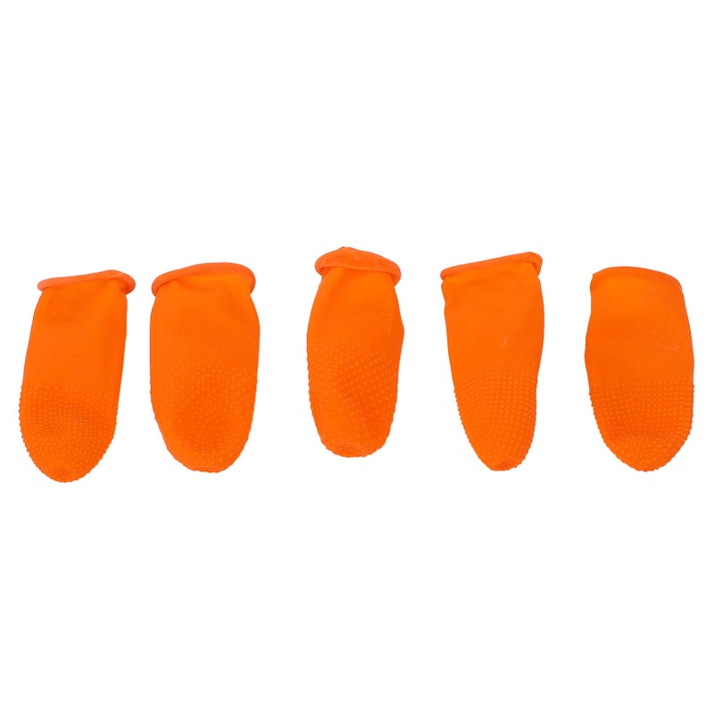 100Pcs Latex Finger Cots Large Size Disposable Non Static Non Slip Wear Resistant Protective Covers - Image 3