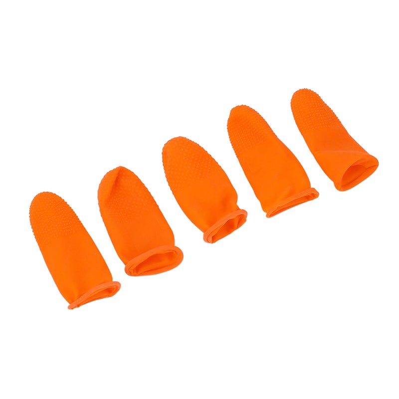 100Pcs Latex Finger Cots Large Size Disposable Non Static Non Slip Wear Resistant Protective Covers - Image 2