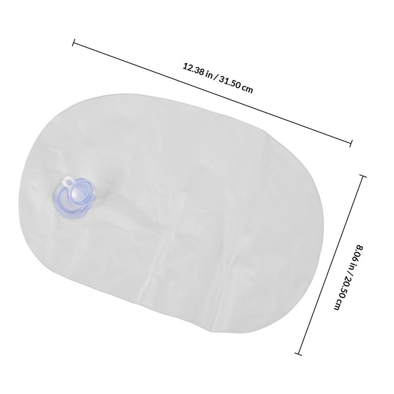 Refillable Bathtub Seat Cushion with Suction Cups Inflatable Water Filling Pad for Home Spa - Image 3