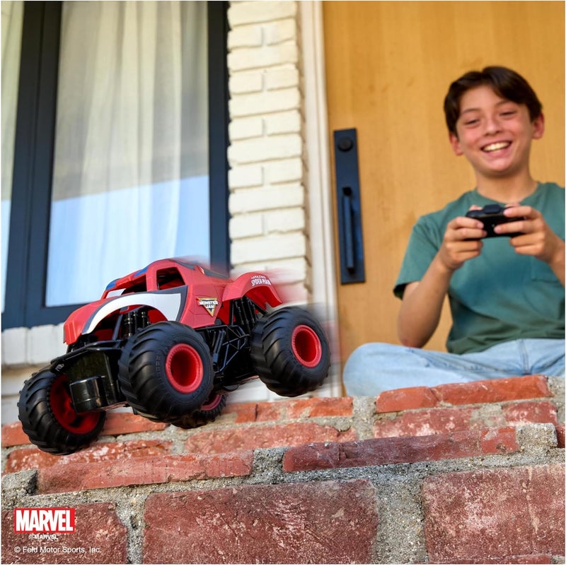 Monster Jam , Marvel Spider-Man RC Indoor Outdoor RC Truck 1:24 Scale 3+ Years - Image 3