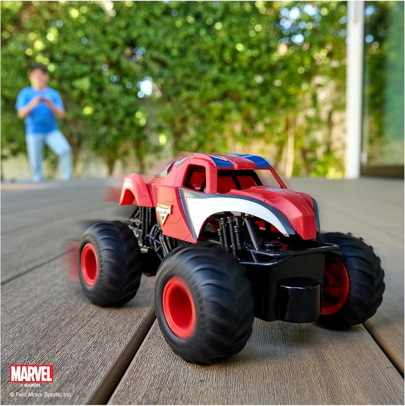 Monster Jam , Marvel Spider-Man RC Indoor Outdoor RC Truck 1:24 Scale 3+ Years - Image 2