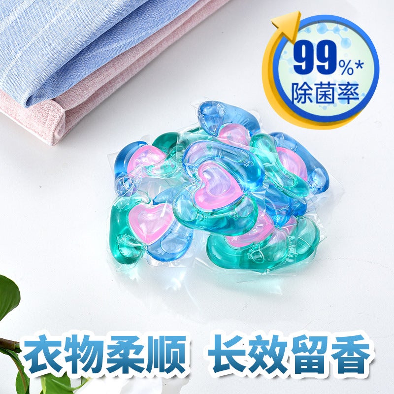 Spot Three-In-One Boxed Laundry Beads, Fragrance Beads, Long-Lasting Fragrance Laundry Beads, Smooth And Mite-Removing Multi-Effect Laundry Detergent - Image 1