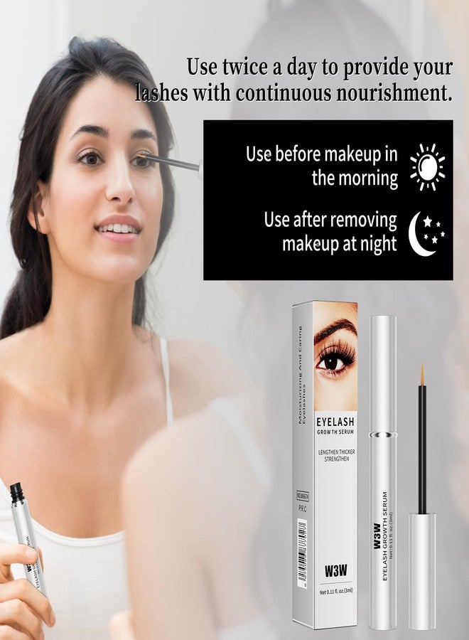 W3W Lash Serum,Eyelash Growth Serum,Lash Enhancing Serum,Lash Boost Growth Serum,3 ML Lash Serum for Natural Longer, Fuller,and Thicker Lashes Brows,Plant Extracts No Irritating - Image 5