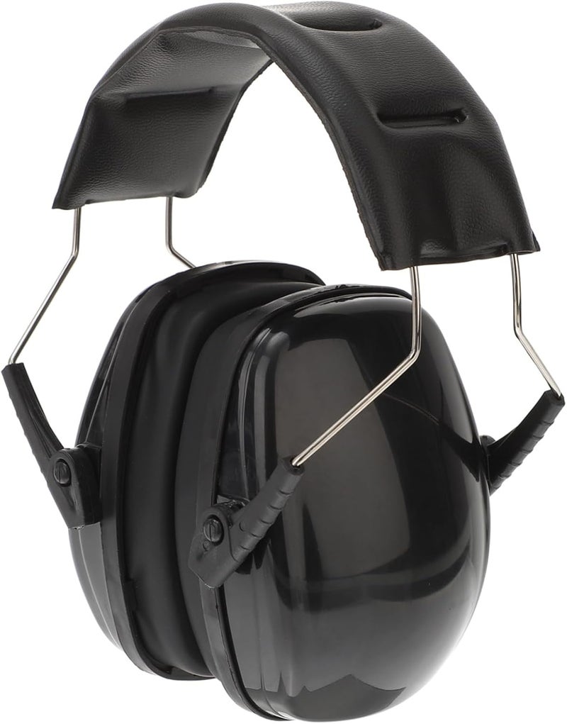 Black Noise Canceling Safety Ear Muffs for Shooting Hearing Protection - Image 1