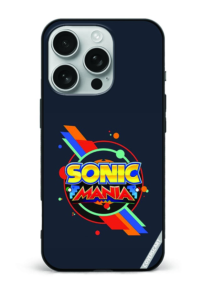 Protective Case Cover For Apple iPhone 16 Pro Sonic Mania Design Multicolour