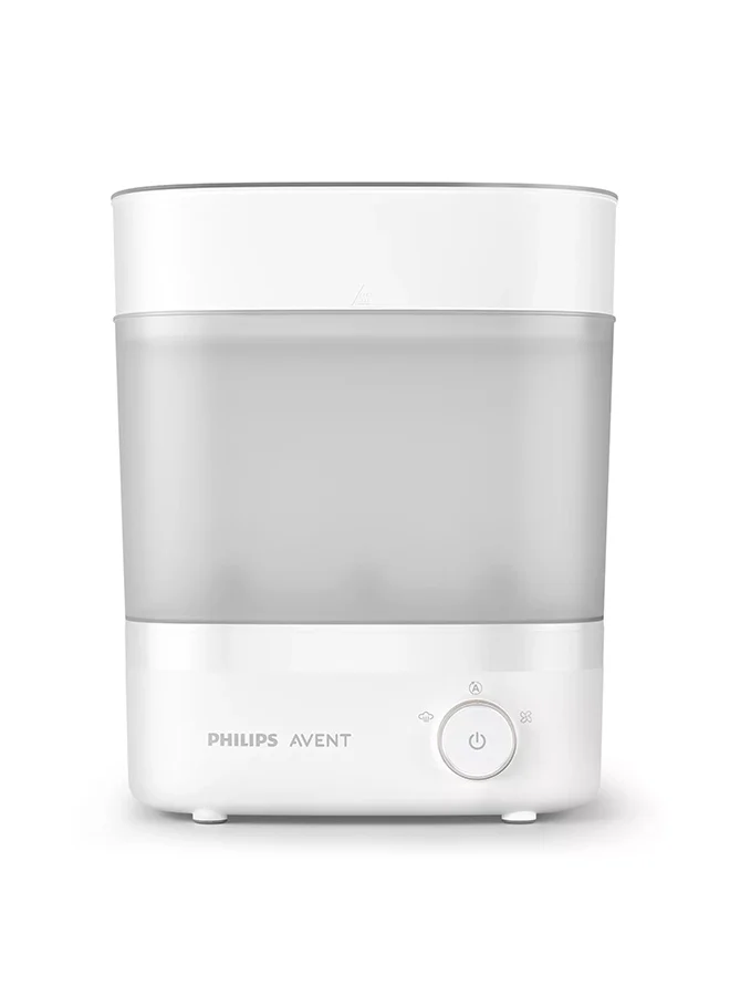 Philips Avent Premium Steam Sterilizer And Dryer | No.1 Brand Recommended By Moms Worldwide | Sterilize| Dry And Store | Removes 99.9% Of Bacteria| Chemicals Free| Capacity 6 Bottles/Teats/Accessories| Modular Space Saving Design I Stays Sterile Upto 24Hrs*