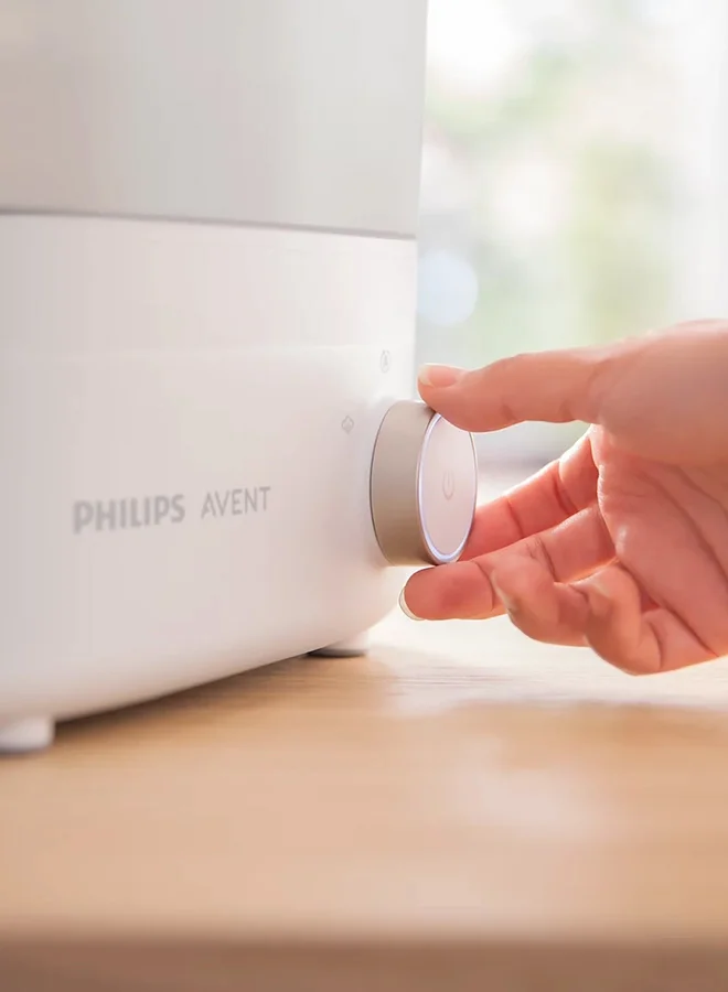 Philips Avent Premium Steam Sterilizer And Dryer | No.1 Brand Recommended By Moms Worldwide | Sterilize| Dry And Store | Removes 99.9% Of Bacteria| Chemicals Free| Capacity 6 Bottles/Teats/Accessories| Modular Space Saving Design I Stays Sterile Upto 24Hrs*