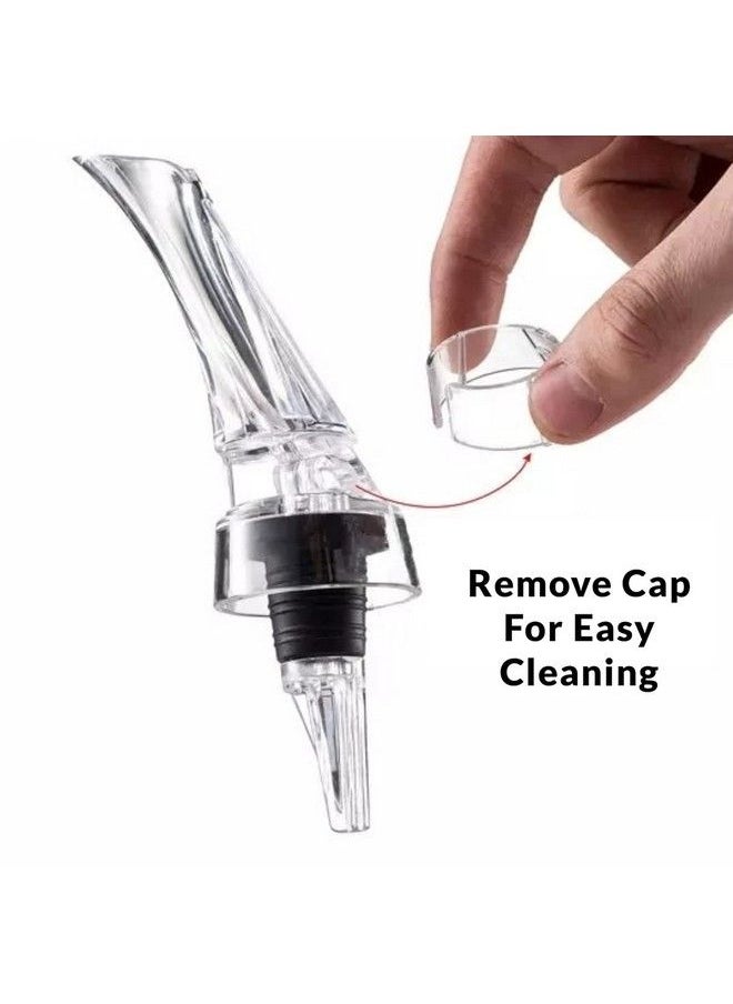 Skyway Products - Skyway Wine Aerator Pourer Spout Premium Professional Quality Instant Aerating No Spill Drip Decanter Spout Enhanced Rich Finish And Improved Flavor Fits Any Wine Bottle - Image 1