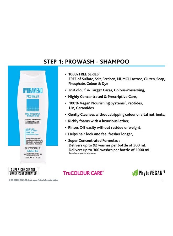 SNOBGIRLS Hydramend Hydrating Shampoo Intense Hydration & Repair, Hydrates & Mends All Hair Types, Dry, Damaged Or Dull With Argan Oil & Hair Vitamins  - Image 4