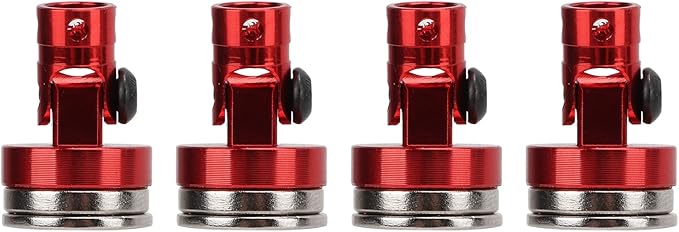 Red Aluminum RC Car Body Post Mount Set Lightweight Support Column For 1 8 1 10 Scale Vehicle - Image 1