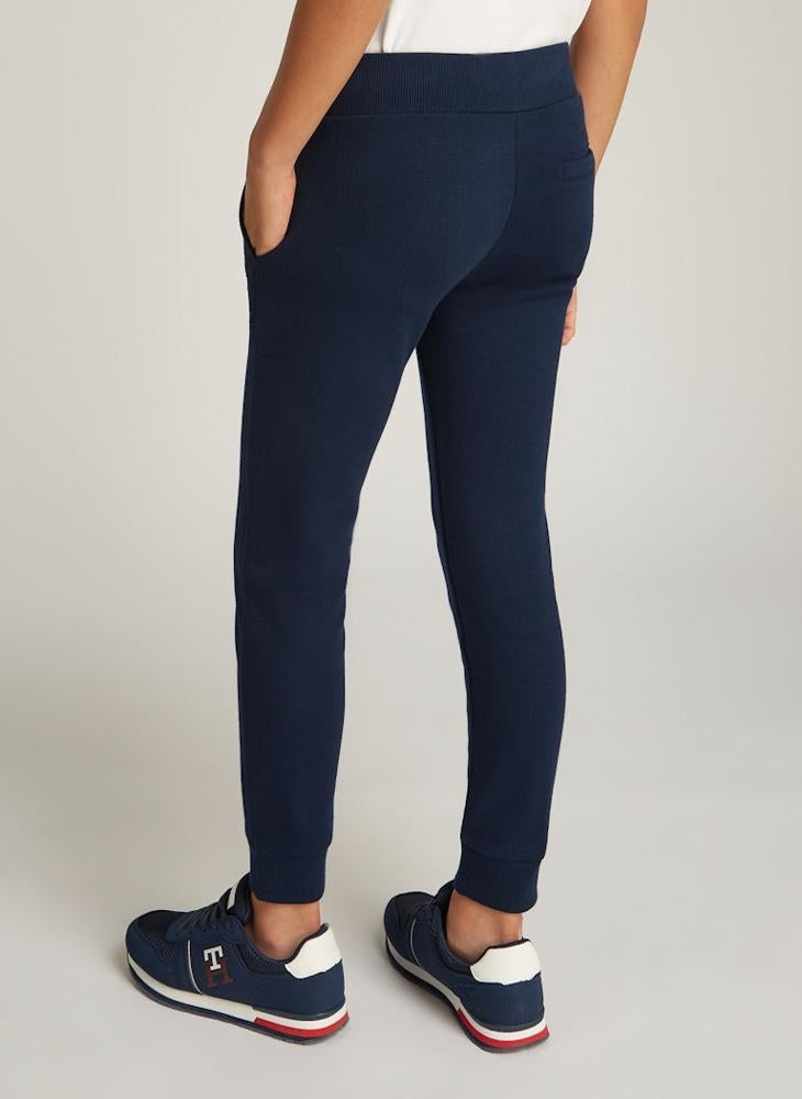 تومي هيلفيغر سروال رياضي بشعار مونوتيب للشباب - Image 2