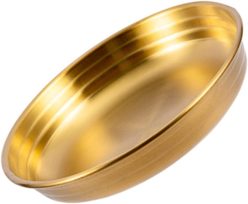 Stainless Steel Kimchi Plate Seasoning Dish 12 5X12 5X2 5CM for Dipping Serving - Image 1
