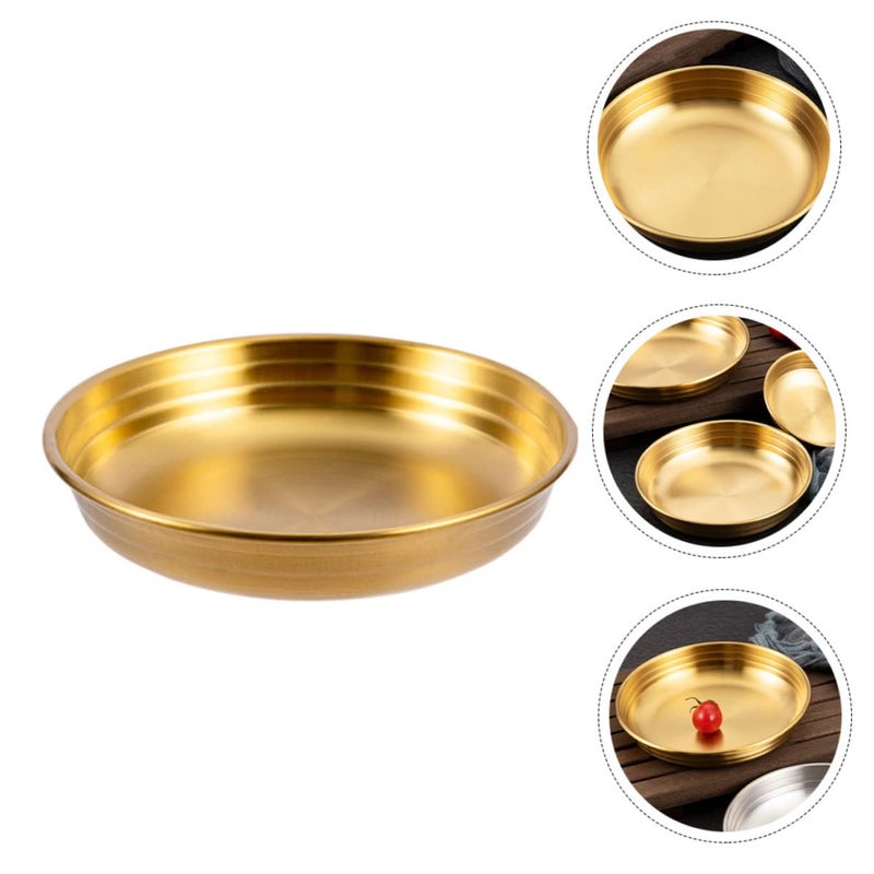 Stainless Steel Kimchi Plate Seasoning Dish 12 5X12 5X2 5CM for Dipping Serving - Image 4
