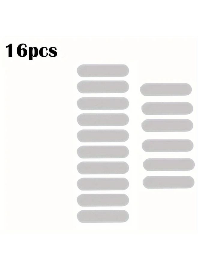 16pcs Silvery Phone Speaker Dust Cover Self Adhesive Earphone Port Protector Stickers for iPhone - Image 1