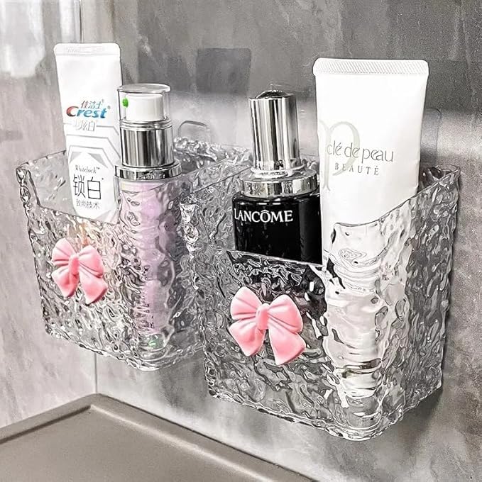 Wrixty Storage Box Can Be Hung in The Bathroom, Washstand, Storage Rack, Cotton Soft Towel, Facial Tissue, Toilet without Punching - Image 4