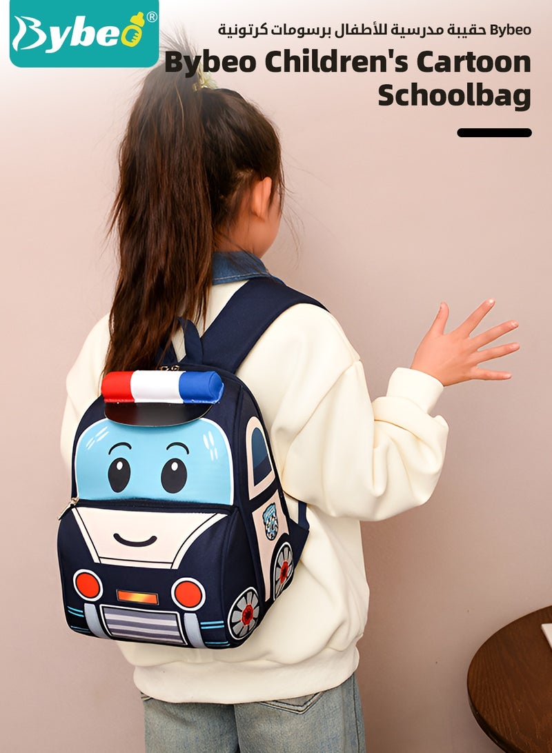 Bybeo Kids Backpack, Toddler School Bag, Small Kids Daypack, Baby Preschool Bag, Cute Car Shape Travel Bag for Baby Boys and Girls, Perfect for Kindergarten, Travel, School  - Image 2