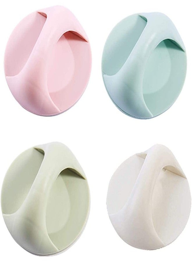 Mockery 2PCS Round Self-Stick Instant Cabinet Drawer Handle Helper Kitchen Cabinet Door Window Cupboards Handle, Sticker Convenient Opening Stick-on Handles, Self Adhesive Handle (Random Color) - Image 1