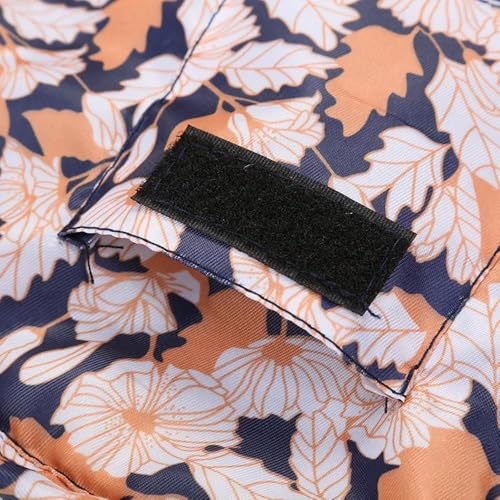 NIRVIK Women's Portable Waterproof Cosmetic Bag | Lazy Travel Makeup Organizer with Drawstring | Compact & Versatile Toiletry Bag | Multi-Pocket Storage | Perfect for Makeup & Travel (Brown Leaf Bag) - Image 5