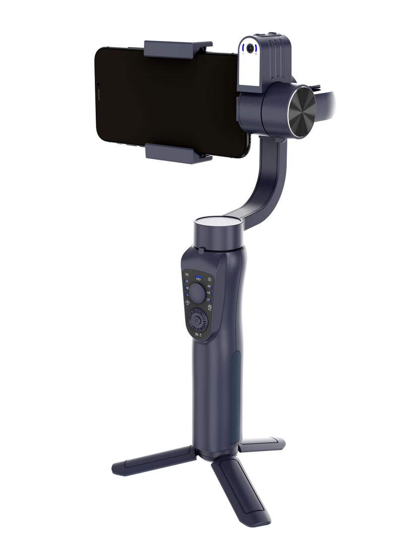 porodo 3-Axis Gimbals Stabilizers with Ai Tracker & Light / Power Bank Function / Object Tracking / Built-In Tripod / 360° Pan Angle - Black  - Image 2