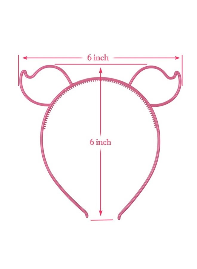 XIMA 12pcs Pig Ears Plastic Girls Headbands Children Hairbands Accessories (SP-Pig) - Image 2