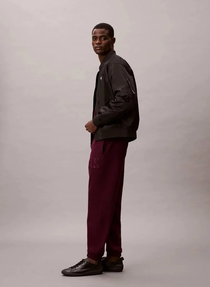 Calvin Klein Jeans Fleece Monogram Logo Patch Joggers
