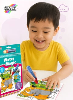 Galt Toys Water Magic Safari Reusable Colouring Book | Mess-Free Water-Reveal Pages | Includes Chunky Water Pen | Travel Arts & Crafts Toy | 15.1 x 3.5 x 26.5 CM | Age 3 +  - Image 2