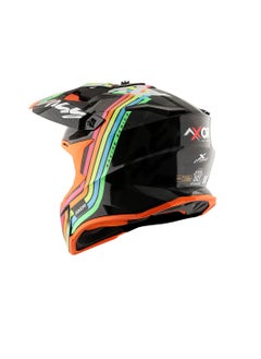 AXOR Axor X Cross X2 Full Face Off Road Helmet Black Grey  - Image 5