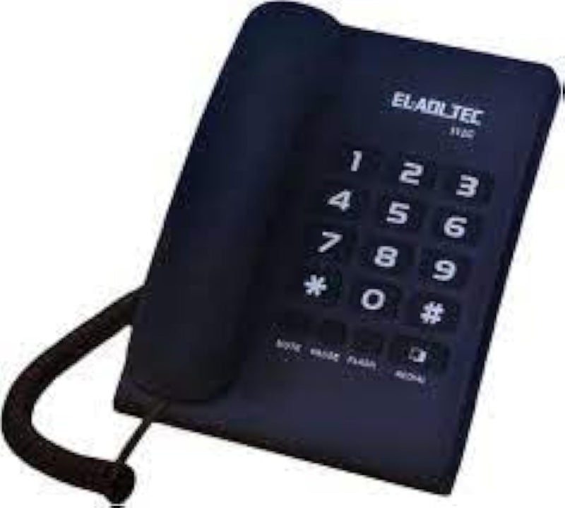 Aljustle Telephone 112 C/Buzzer Volume Control Button/Redial Button/Last Number Return/Pause Button/Flash Button/Mute Button to Close Microphone Wall Mount