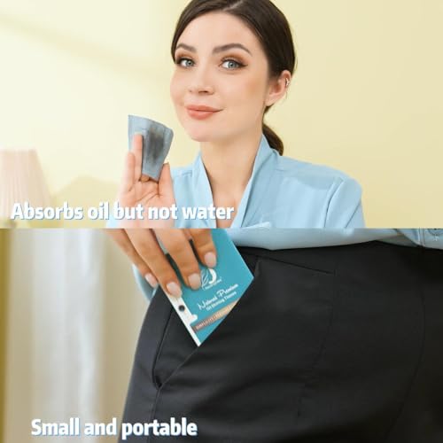 PleasingCare Premium Facial Oil Blotting Paper, 200 Counts - Natural Bamboo Charcoal Face Blotting Sheets, Easy Take Out Design - Top Handy Oil Absorbing Tissues - Oily Skin Care or Make Up Must Have! - Image 3