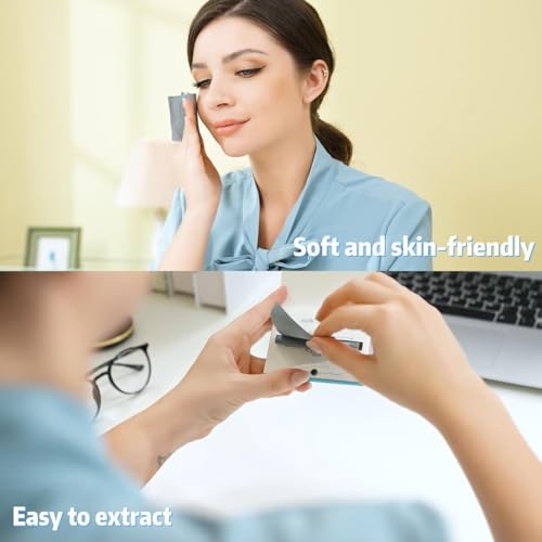 PleasingCare Premium Facial Oil Blotting Paper, 200 Counts - Natural Bamboo Charcoal Face Blotting Sheets, Easy Take Out Design - Top Handy Oil Absorbing Tissues - Oily Skin Care or Make Up Must Have! - Image 4