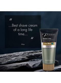 Premier by Dead Sea Premier Premier Dead Sea Shaving Cream For Men Sensitive Skin Protects From Nicks Cuts Razor Burns And Ingrown Hair For Close Shave Doesn’T Contain Soap Gentle And Protective For Soft Beautiful Skin 4.2Fl.Oz  - Image 3