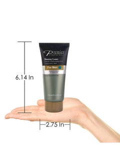 Premier by Dead Sea Premier Premier Dead Sea Shaving Cream For Men Sensitive Skin Protects From Nicks Cuts Razor Burns And Ingrown Hair For Close Shave Doesn’T Contain Soap Gentle And Protective For Soft Beautiful Skin 4.2Fl.Oz  - Image 4