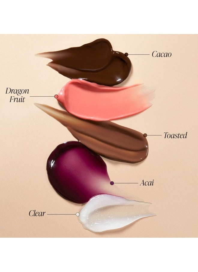 Saltair Saltair - Lip Oil Balm Conditioning Lip Oil - 5 Pack - Essential Shades Bundle - Sheer Buildable Color - Coconut Oil & Shea Butter Lip Treatment - Coconut Vanilla Flavor - 0.50 Fl Oz (2.5 Fl Oz)  - Image 4