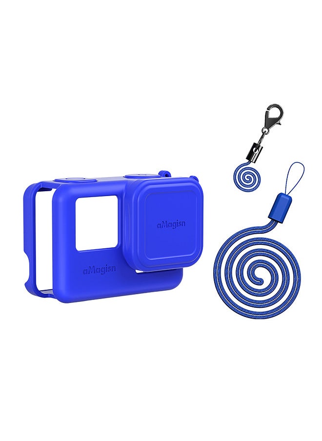 aMagisn AC08 Silicone Camera Protectiv Kit Camera Protector Case + Lense Cover + 2 Straps Compatible with Insta 360 Ace Camera  - Image 1