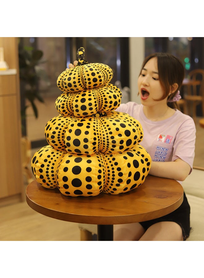 Funny  Pumpkin Pillow Doll Plush Toy Pillow Cushion Children's Doll Bar Prom Decoration-Color:Pumpkin-Height:25cm - Image 5