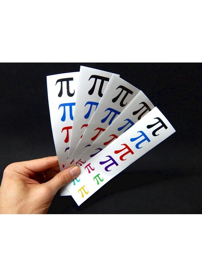 PremiumTT temporary tattoos - 40 Removable Stickers Pi Symbol Pi Day Math Party Favors Decals - Image 1