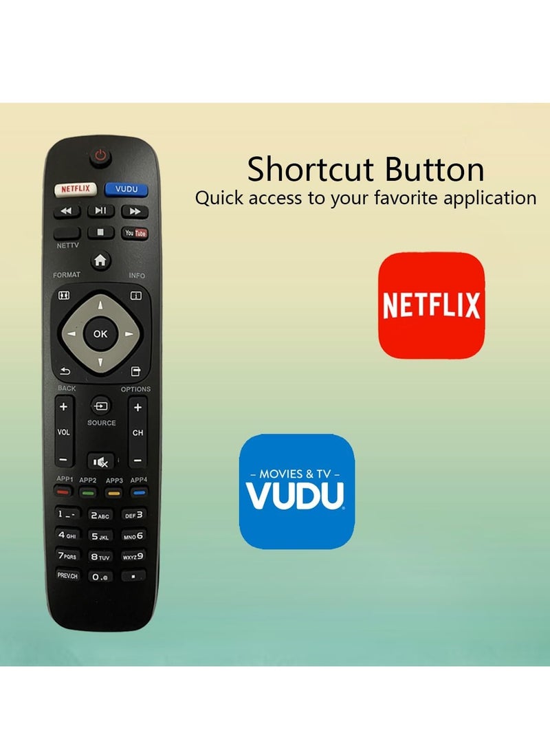 ELTRAZONE NH500UP Universal Remote Control Replacement for Philips Smart TV 55PFL5402/F7, 65PFL5602/F7, 65PFL6601/F7, 75PFL6601/F7, 43PFL5603/F7 & More - Battery Included - Image 5